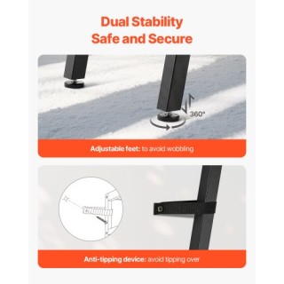 VEVOR Στενό Τραπέζι Καναπέ 2 Επιπέδων για Είσοδο & Σαλόνι BSXGZDCK7...