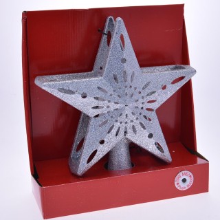 BAKAJI Προβολέας LED Χριστουγεννιάτικου Δέντρου Σχήμα Αστέρι Ασημί... BAKAJI Προβολέας LED Χριστουγεννιάτικου Δέντρου Σχήμα Αστέρι Ασημί...