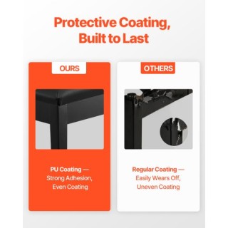 VEVOR Διπλό Πιάνο Πάγκος Πληκτρολογίου Αποθήκευση Μαξιλαρωμένο Κάθι...