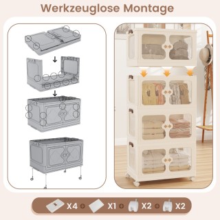 Costway Μεγάλος Πλαστικός Αποθηκευτικός Κάδος 212L με Διαφανείς Πόρ... Costway Μεγάλος Πλαστικός Αποθηκευτικός Κάδος 212L με Διαφανείς Πόρ...