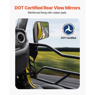 VEVOR Τετράθυρες Σωληνωτές Πόρτες για Jeep Wrangler JL 2018-2024 JP...