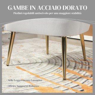 HOMCOM  Πολυθρόνα για Υπνοδωμάτιο και Σαλόνι σε Στυλ Art Deco, Βελο...