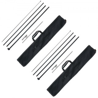 Σετ Ιστών Σημαίας VEVOR 2τμχ 16.3 ft με Πάσσαλους για Έδαφος QGYMQ... Σετ Ιστών Σημαίας VEVOR 2τμχ 16.3 ft με Πάσσαλους για Έδαφος QGYMQ...