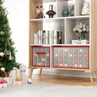 BAKAJI Κουτί Διακοσμήσεων Χριστουγέννων Οργανωτής Στολισμάτων Χωρητ...