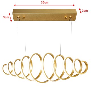 BAKAJI  Φωτιστικό Οροφής LED 58W Ψυχρό Λευκό Φως 6000K 3600lm Μοντέ...