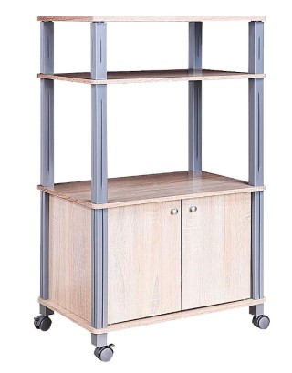 Τρόλεϊ Κουζίνας με Ράφια και Ρόδες 60 x 40 x 98 εκ. HW60180OA Costway Τρόλεϊ Κουζίνας με Ράφια και Ρόδες 60 x 40 x 98 εκ. HW60180OA Costway