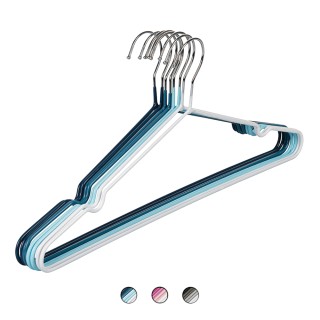 Galileo Σετ 8 μεταλλικές κρεμάστρες με πλαστικοποιημένη επένδυση So...