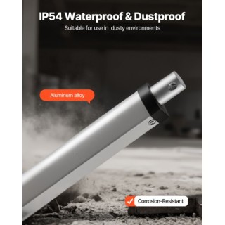 VEVOR 12V Γραμμικός Ενεργοποιητής, 250mm Δρομέας 15mm/s Υψηλής Ταχύ...