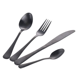 Galileo Σετ 16 μαχαιροπίρουνα από ανοξείδωτο ατσάλι 180 μαύρο σατιν...