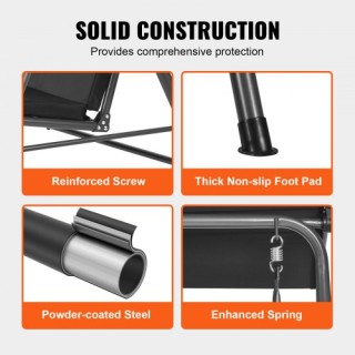 Διθέσια Κούνια Βεράντας VEVOR με Ρυθμιζόμενο Σκίαστρο Μαύρη TJQQ71... Διθέσια Κούνια Βεράντας VEVOR με Ρυθμιζόμενο Σκίαστρο Μαύρη TJQQ71...