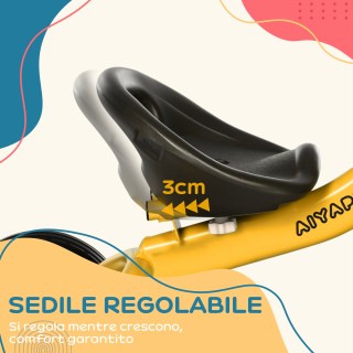 AIYAPLAY Παιδικό Τρίκυκλο για 2-5 Ετών με Ρυθμιζόμενο Κάθισμα και Κ...