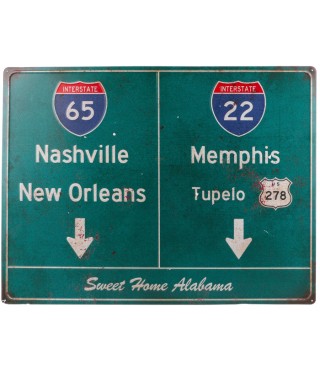 Διακοσμητική Μεταλλική Πινακίδα Vintage 57,5x43cm HOUSE OF VINTAGE ... Διακοσμητική Μεταλλική Πινακίδα Vintage 57,5x43cm HOUSE OF VINTAGE ...