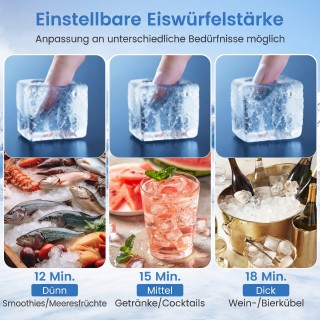 Costway Επαγγελματική Παγομηχανή 25-30 κιλά/24 ώρες από Ανοξείδωτο ...