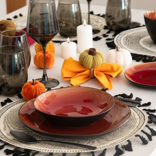 Villa DEste  Σετ 6 τμχ Στρογγυλό σουπλά 38 εκ σε χαρτί και πολυεστέ...