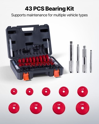 VEVOR Σετ Εργαλείων Πρεσαρίσματος Ρουλεμάν, 43 τμχ, Μεγέθη Δίσκων έ... VEVOR Σετ Εργαλείων Πρεσαρίσματος Ρουλεμάν, 43 τμχ, Μεγέθη Δίσκων έ...