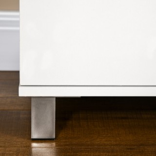 HOMCOM Λευκή Ξύλινη Συρταριέρα 4 Συρταριών με Μεταλλικές Λαβές, Δια... HOMCOM Λευκή Ξύλινη Συρταριέρα 4 Συρταριών με Μεταλλικές Λαβές, Δια...