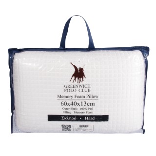 GREENWICH POLO CLUB Μαξιλάρι Memory Foam 60x40 Λευκό 2343 221960402343 GREENWICH POLO CLUB Μαξιλάρι Memory Foam 60x40 Λευκό 2343 221960402343