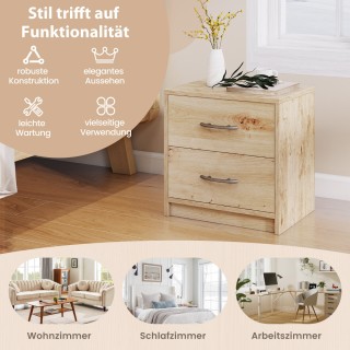 Costway Κομοδίνο με 2 συρτάρια Δρυς 50 εκ. x 40 εκ. βάθος x 60 εκ.... Costway Κομοδίνο με 2 συρτάρια Δρυς 50 εκ. x 40 εκ. βάθος x 60 εκ....