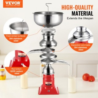 VEVOR Ηλεκτρικός Διαχωριστής Κρέμας Γάλακτος 100L/H DDNYFLQ5L30WFR8...