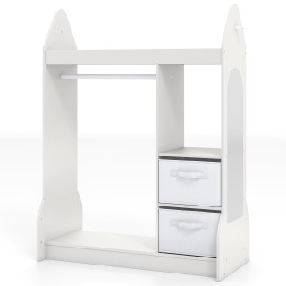 Costway Παιδική ΝτουλάπαΓκαρνταρόμπα με Ακρυλικό Καθρέφτη και Κρεμά... Costway Παιδική ΝτουλάπαΓκαρνταρόμπα με Ακρυλικό Καθρέφτη και Κρεμά...