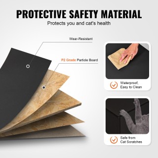 VEVOR Μαύρο Ξύλινο Κουτί Άμμου για 2 Γάτες με Διπλό Χώρο JSDMMSPWQ5... VEVOR Μαύρο Ξύλινο Κουτί Άμμου για 2 Γάτες με Διπλό Χώρο JSDMMSPWQ5...