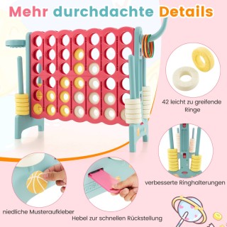 Costway  Γιγαντιαίο Σετ Παιχνιδιού 4-σε-Σειρά με Πολλαπλές Λειτουργ...