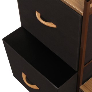 BAKAJI Υφασμάτινη Συρταριέρα με 2 Συρτάρια και Παπουτσοθήκη με 2 Ρά... BAKAJI Υφασμάτινη Συρταριέρα με 2 Συρτάρια και Παπουτσοθήκη με 2 Ρά...