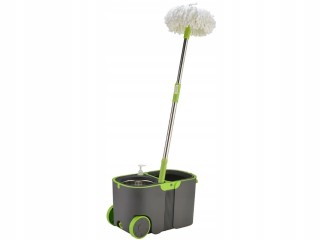 Verk group Σετ κουβά 360 περιστροφής με σφουγγαρίστρα Turbo και 2 Π...