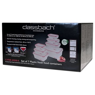 Σετ Φαγητοδοχεία 7 Τεμαχίων με Αεροστεγές Κλείσιμο - Διάφανο/Κόκκι... Σετ Φαγητοδοχεία 7 Τεμαχίων με Αεροστεγές Κλείσιμο - Διάφανο/Κόκκι...