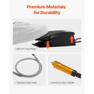 VEVOR Ευέλικτος Τροχός 1000W με Πεντάλ & 31 Αξεσουάρ DDDMJ1000WYXX9... VEVOR Ευέλικτος Τροχός 1000W με Πεντάλ & 31 Αξεσουάρ DDDMJ1000WYXX9...