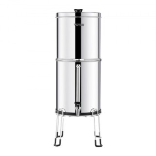 VEVOR  Σύστημα Φίλτρου Νερού Βαρύτητας 2.25G Ανοξείδωτο με 4 Φίλτρα...