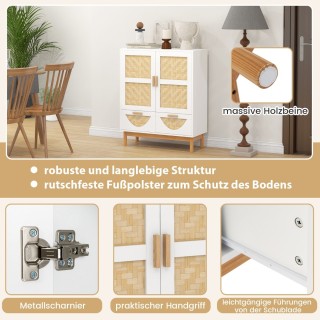 Costway Πλευρική Βιτρίνα με Μπαμπού Σχέδιο και Ρυθμιζόμενα Ράφια 8... Costway Πλευρική Βιτρίνα με Μπαμπού Σχέδιο και Ρυθμιζόμενα Ράφια 8...