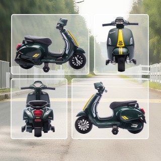 AIYAPLAY Παιδική Ηλεκτρική Μοτοσυκλέτα με Άδεια Vespa, Επαναφορτιζό...