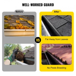 Βούρτσα Προστασίας Υδρορροής VEVOR 120FT, 4.33 Διάμετρος, Για Υδρορ...