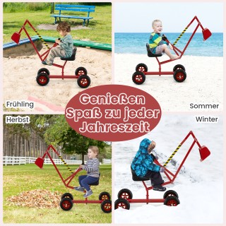 Costway  Παιδικός Εκσκαφέας με Στροφέα και Τηλεσκοπικούς Βραχίονες ...