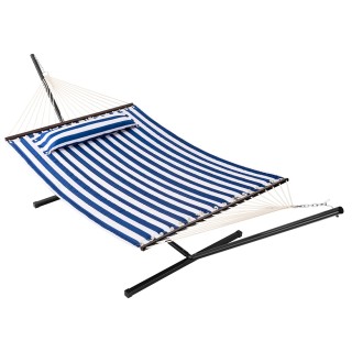 Αιώρα Κήπου με 1 Μαξιλάρι και Μεταλλική Βάση Μέγιστο Βάρος 200kg  -...