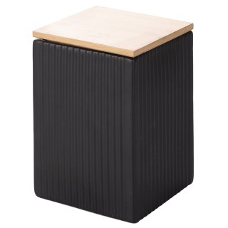 Villa DEste  Σετ 3 βάζα 1080 ml από γκρες με καπάκι από μπαμπού Mod...