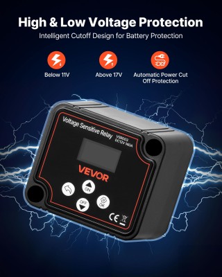 VEVOR Αυτόματος Διακόπτης Μπαταρίας 12V 140A με Οθόνη LCD για Αυτοκ... VEVOR Αυτόματος Διακόπτης Μπαταρίας 12V 140A με Οθόνη LCD για Αυτοκ...