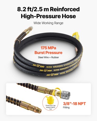 VEVOR Ηλεκτροκίνητη Υδραυλική Αντλία 750W 10.000 PSI Μονής Ενέργεια...