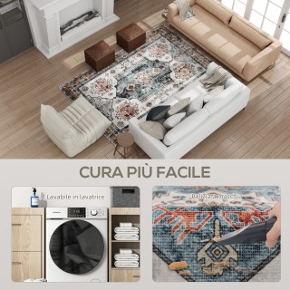 HOMCOM Χαλί Vintage Αντιολισθητικό και Πλενόμενο με Κοντό Πέλος για... HOMCOM Χαλί Vintage Αντιολισθητικό και Πλενόμενο με Κοντό Πέλος για...