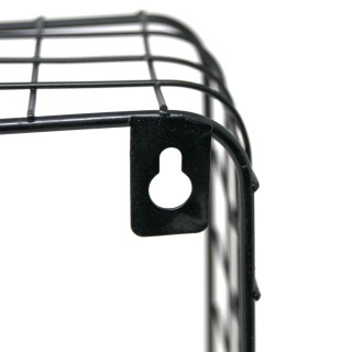 BAKAJI 2 Μοντέρνα Ράφια Τοίχου Σχεδιασμός Κύβου Ράφι Ξύλο Μέταλλο Μ...