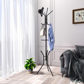 BAKAJI Μαύρη Επιδαπέδια Κρεμάστρα Ρούχων με 12 Γάντζους Εξοικονόμη... BAKAJI Μαύρη Επιδαπέδια Κρεμάστρα Ρούχων με 12 Γάντζους Εξοικονόμη...