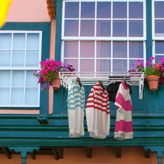 Costway πτυσσόμενη απλώστρα τοίχου από ανοξείδωτο ατσάλι με 8 ράβδο... Costway πτυσσόμενη απλώστρα τοίχου από ανοξείδωτο ατσάλι με 8 ράβδο...