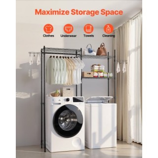 VEVOR Ράφι Αποθήκευσης Πλυντηρίου 5 Επιπέδων Μαύρο LDXYJZJTJKBD41L6... VEVOR Ράφι Αποθήκευσης Πλυντηρίου 5 Επιπέδων Μαύρο LDXYJZJTJKBD41L6...