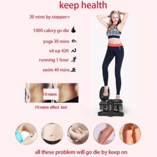 BAKAJI Βηματόμετρο Καρδιοαναπνευστικής Άσκησης Γυμναστηρίου Αντιολι...