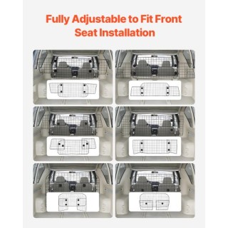 VEVOR Ρυθμιζόμενο Διαχωριστικό Κατοικιδίων για Φορτηγά SUV TYTYQPTZ... VEVOR Ρυθμιζόμενο Διαχωριστικό Κατοικιδίων για Φορτηγά SUV TYTYQPTZ...