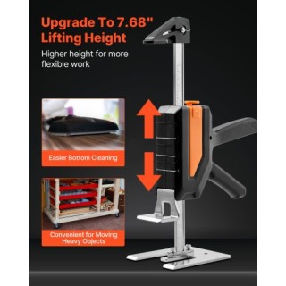 VEVOR Ανυψωτικό Χειρός 200kg 2 Λειτουργίες 195mm Μαύρο 2 Τεμάχια TG...