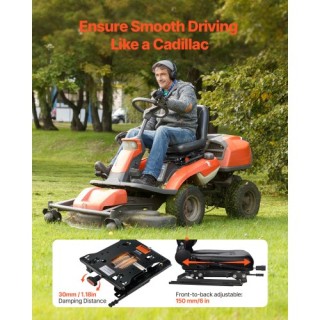 VEVOR Κιτ Ανάρτησης Καθίσματος με Συρόμενη Ράγα για Χλοοκοπτικό Τρα...