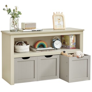 VASAGLE Παιδική Οργανωτική Ντουλάπα με Τροχήλατα Κουτιά 102x30x60cm... VASAGLE Παιδική Οργανωτική Ντουλάπα με Τροχήλατα Κουτιά 102x30x60cm...