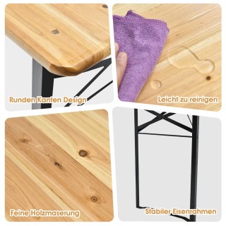 Πτυσσόμενο Σετ Πικνίκ Τραπέζι και Πάγκοι 178 x 46 x 76cm OP70433 Co... Πτυσσόμενο Σετ Πικνίκ Τραπέζι και Πάγκοι 178 x 46 x 76cm OP70433 Co...